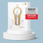 edel+white test winner Very good cleaning performance. Sonic Generation Health Suite - The Swiss army knife of oral care - recommended by leading dental professionals. Electric toothbrush, white / gold. 