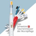edel+white Sonic Generation Health Suite - The Swiss army knife of oral care - recommended by leading dental professionals. Electric toothbrush, white / gold. View different attachments.