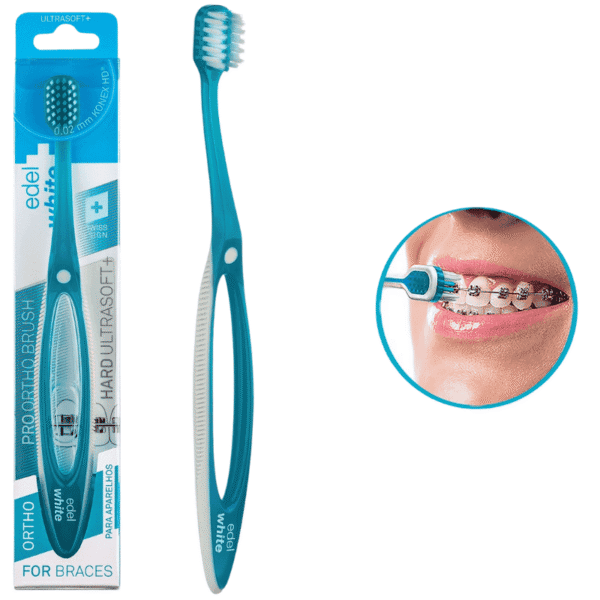 Edelwhite Pro Ortho Zahnbürste für Zahnspangen