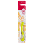 edel+white Flosserbrush TO GO Soft in blister, gelb – Für ein gesundes Lächeln unterwegs