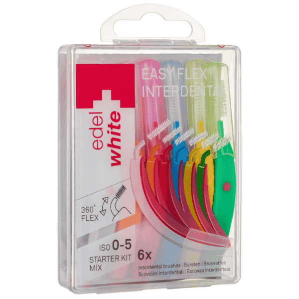 Edelwhite Interdentalbürsten Mix - 6 verschiedene Grössen