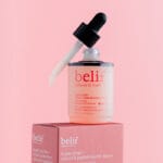 belif Super Drops Retinol & Peptide Barrier Serum 30ml - Anti-aging serum for firmer skin, refined pores & strengthened skin barrier. Image image pipette and packaging 
