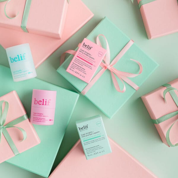 belif Mint Plumper and Berry Tinted Lipcerin 15ml - Image image different flavors, peppermint and strawberry in gift box