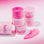 belif Multi Vitamin Pink Lipcerin 15ml - Nourishing lip balm & mask with pink color, cranberry-strawberry aroma and multi-vitamin complex. Picture lip balm with pink content. 