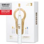 edel+white Sonic Generation Health Suite - The Swiss army knife of oral care - recommended by leading dental professionals. Electric toothbrush, white / gold. Cleaning performance very good.